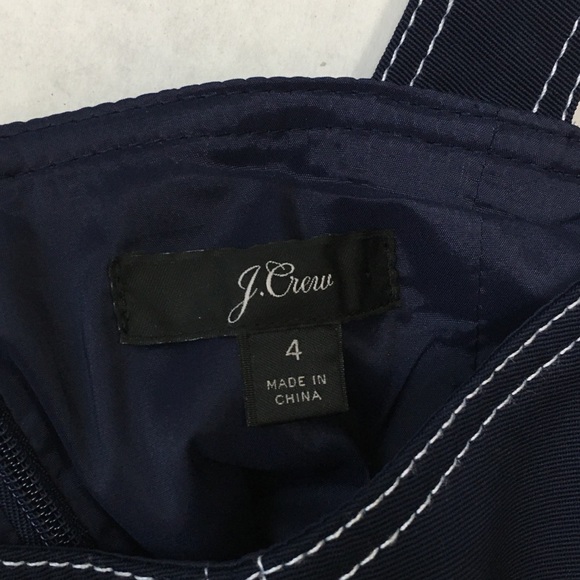 J. Crew Faux Denim Blue Sheath Midi Dress 4 - Picture 7 of 9